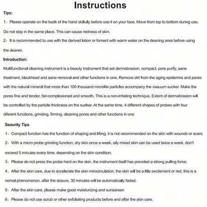 Electric Pore Cleaner & Blackhead Remover – Deep Cleansing Facial Vacuum Tool